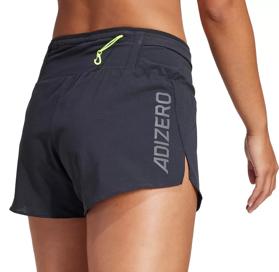 adidas Adizero Womens Split Running Shorts - Black