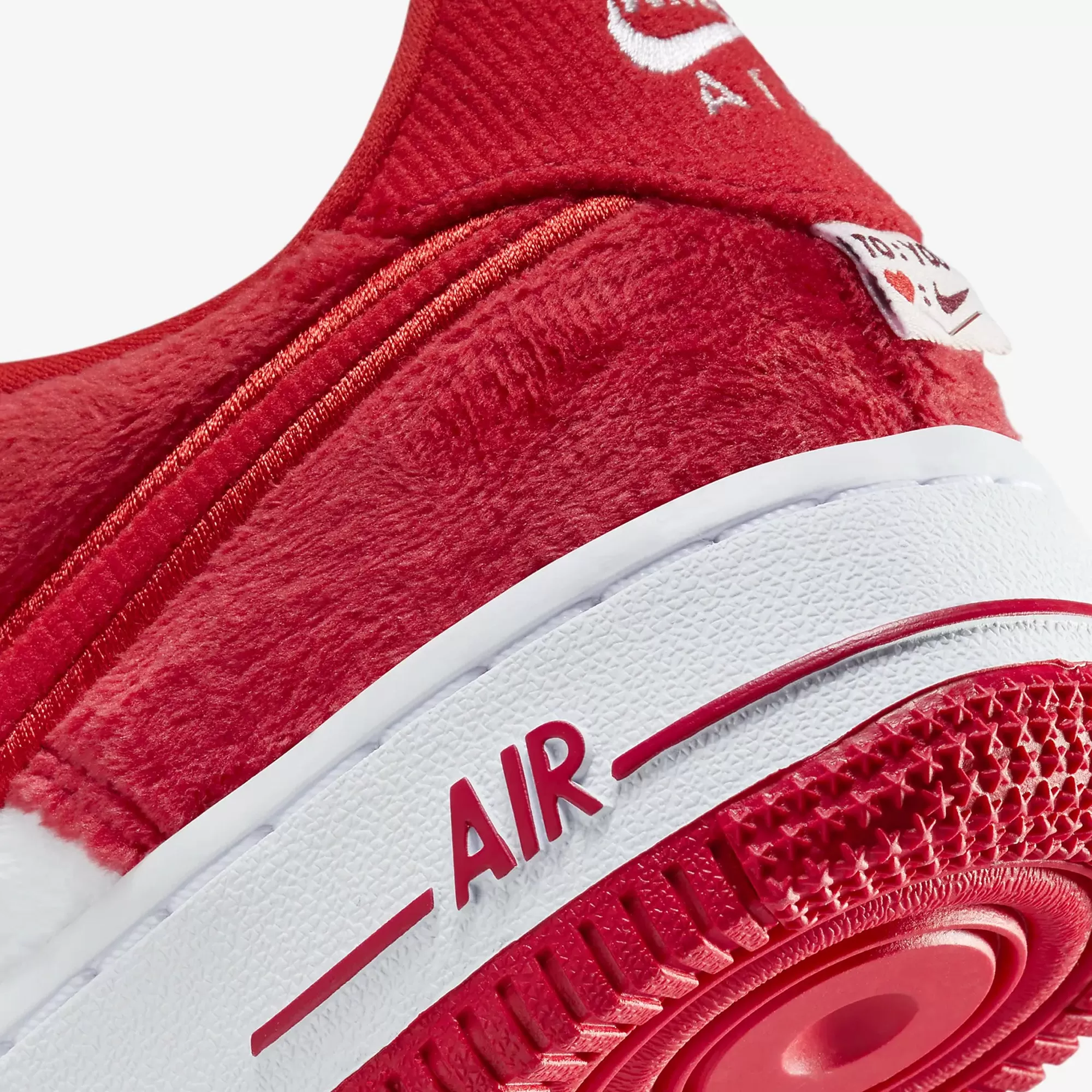 AIR FORCE 1 (GS) 'FIRE RED/LT CRIMSON-WHITE-PINK FOAM'