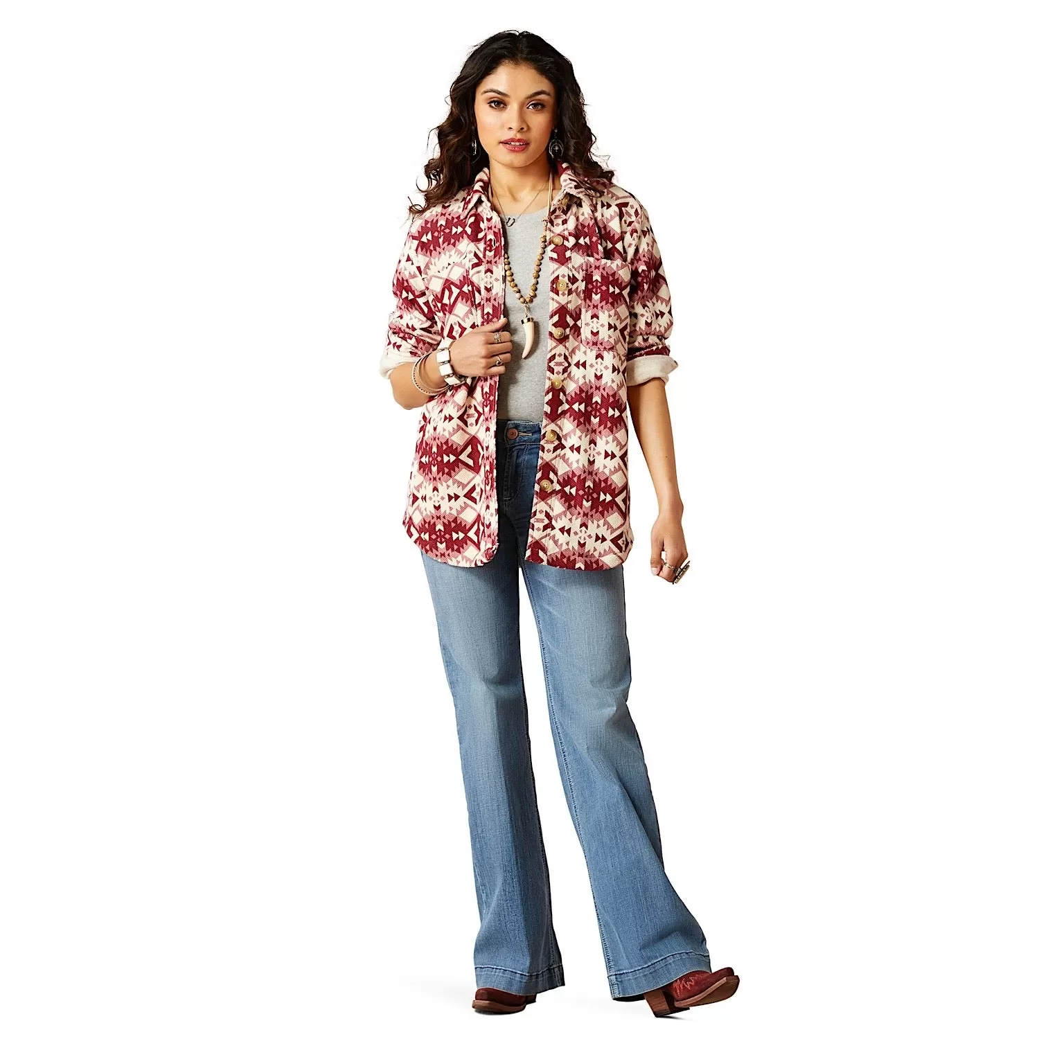 Ariat Womens Fillmore Shirt Jacket Fillmore Southwest Print