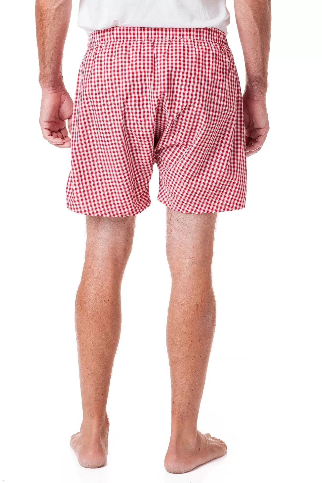 Barefoot Boxer Red Gingham