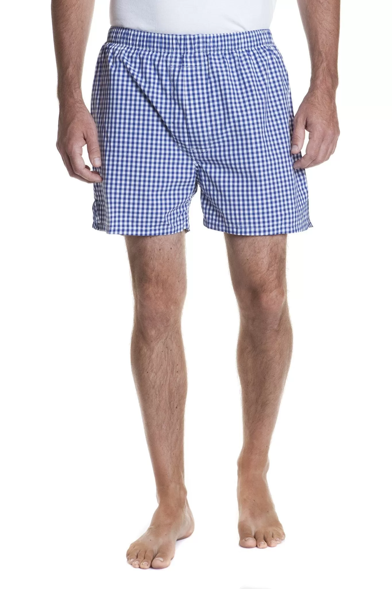 Barefoot Boxer Royal Blue Wide Gingham