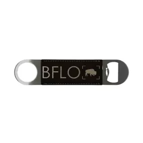 BFLO Leather and Steel Bottle Opener