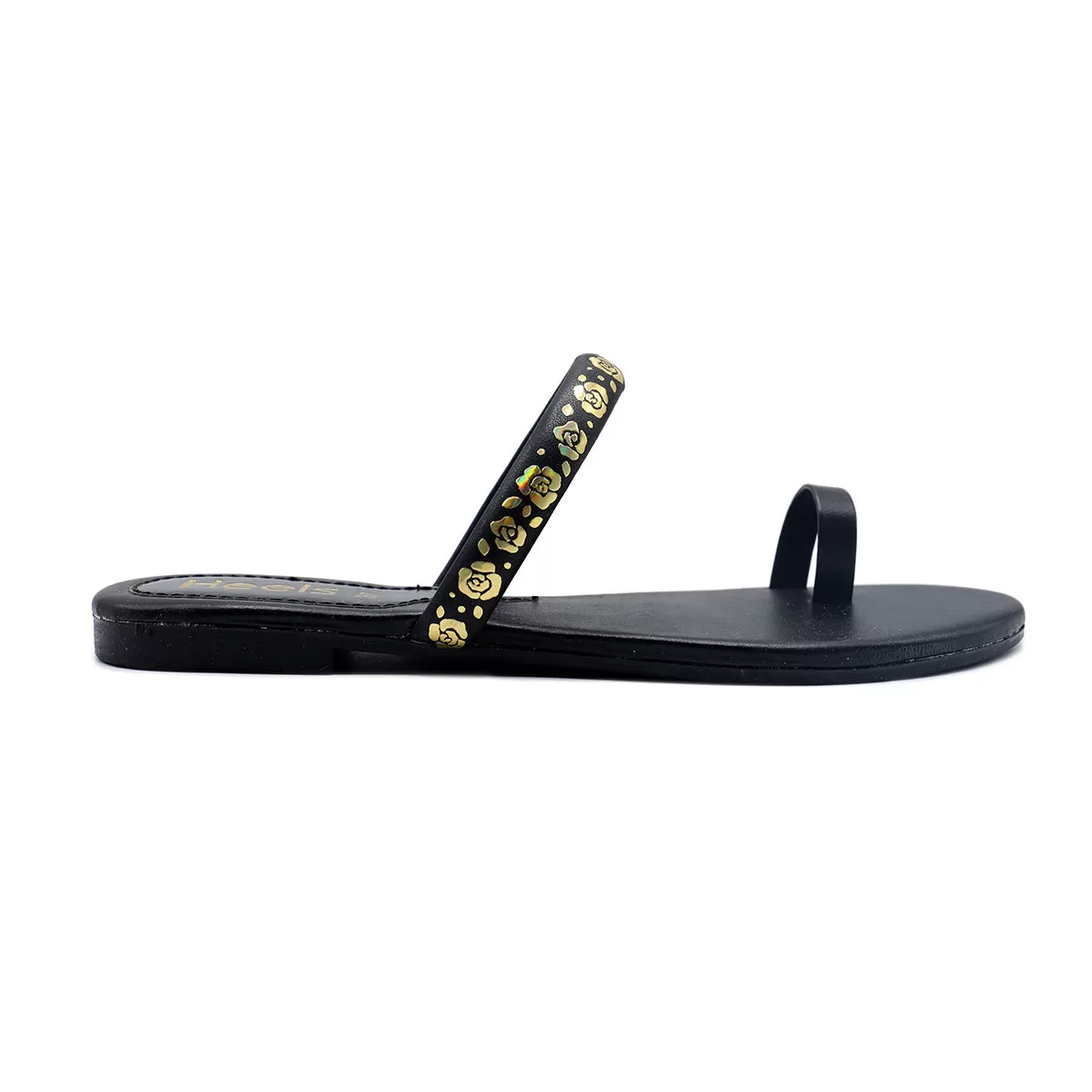 Black Casual Chappal 000369