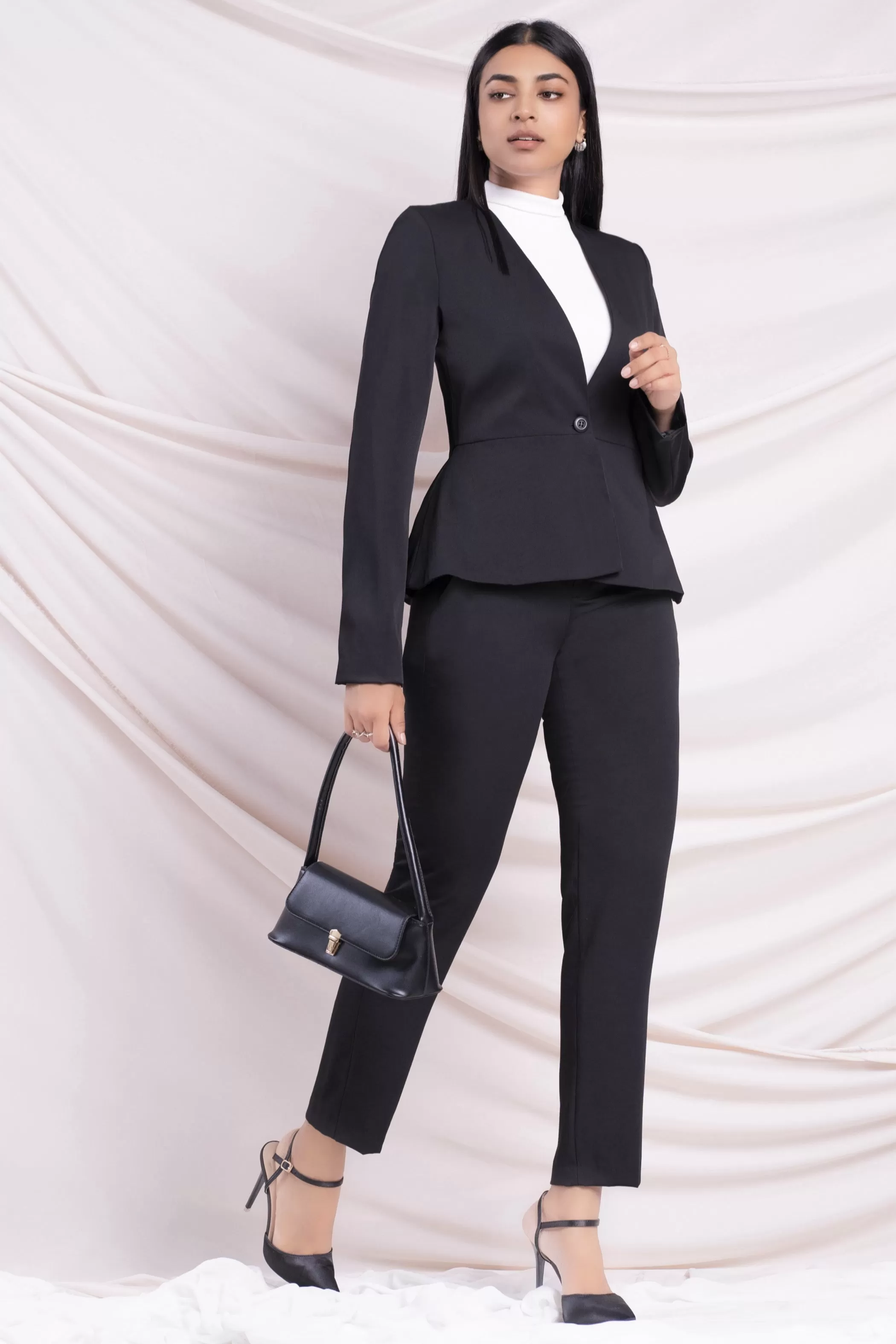 Black Peplum Blazer