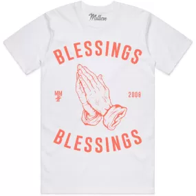 BLESSINGS : White Sneaker Tees Shirt