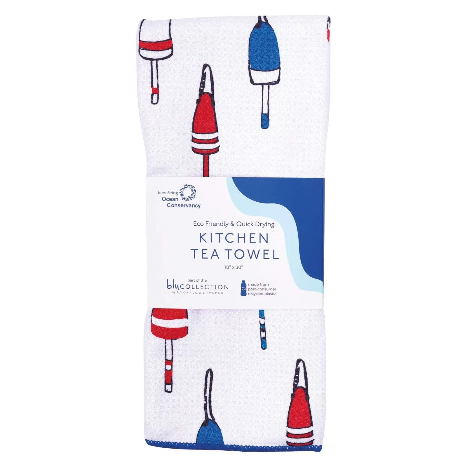 Buoys Blu Kitchen Tea Towel