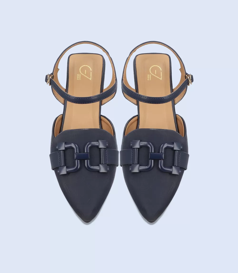 BW8150-NAVY-Women Casual Pumps