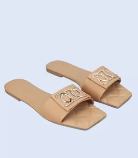 BW9429-KHAKI-Women Casual Slipper