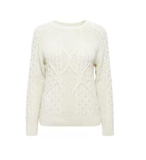 b.young Olgi knitted women's sweater 20812260 114800 white