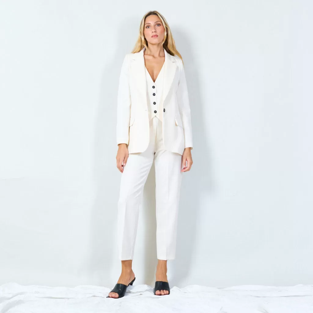 Classic single-button blazer wholesale