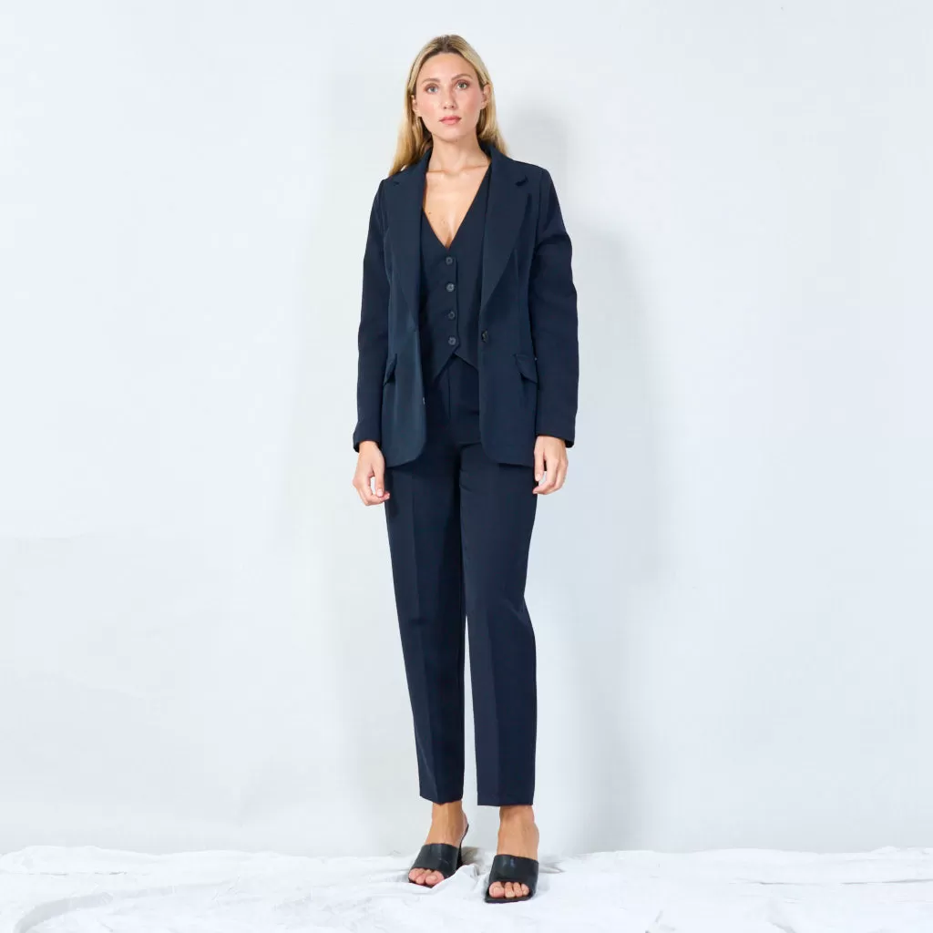 Classic single-button blazer wholesale