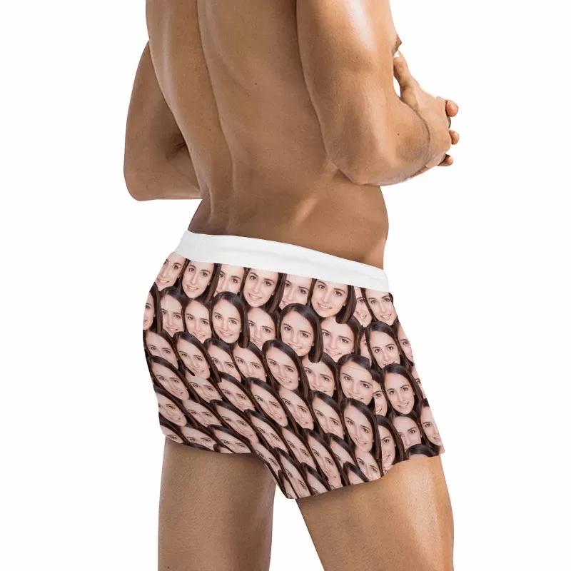 Custom Seamless Face Men's Short-leg Sport Shorts with Zipper Pockets Bodybuilding Short