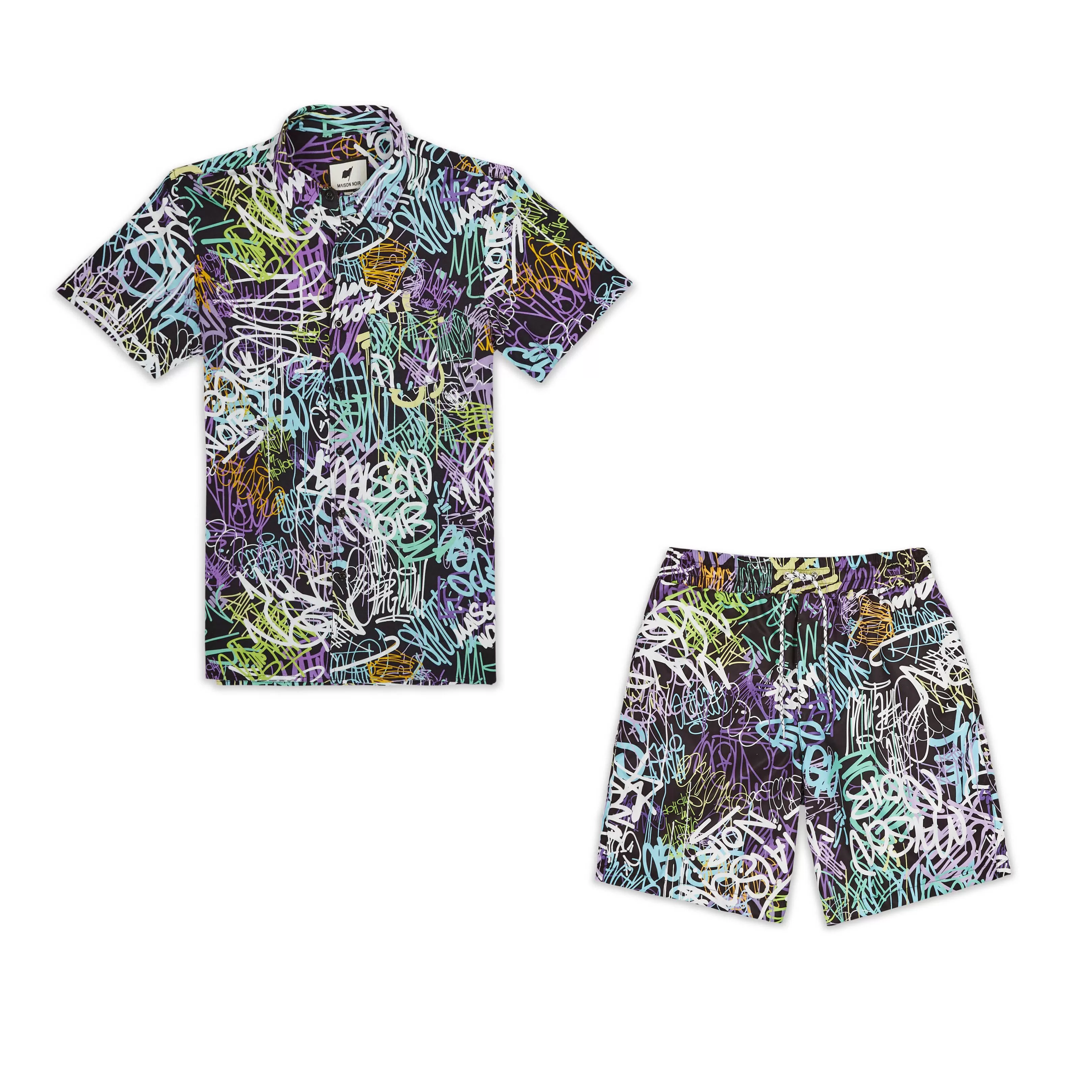 ELECTRIC SHIRT SHORT SET MULTI