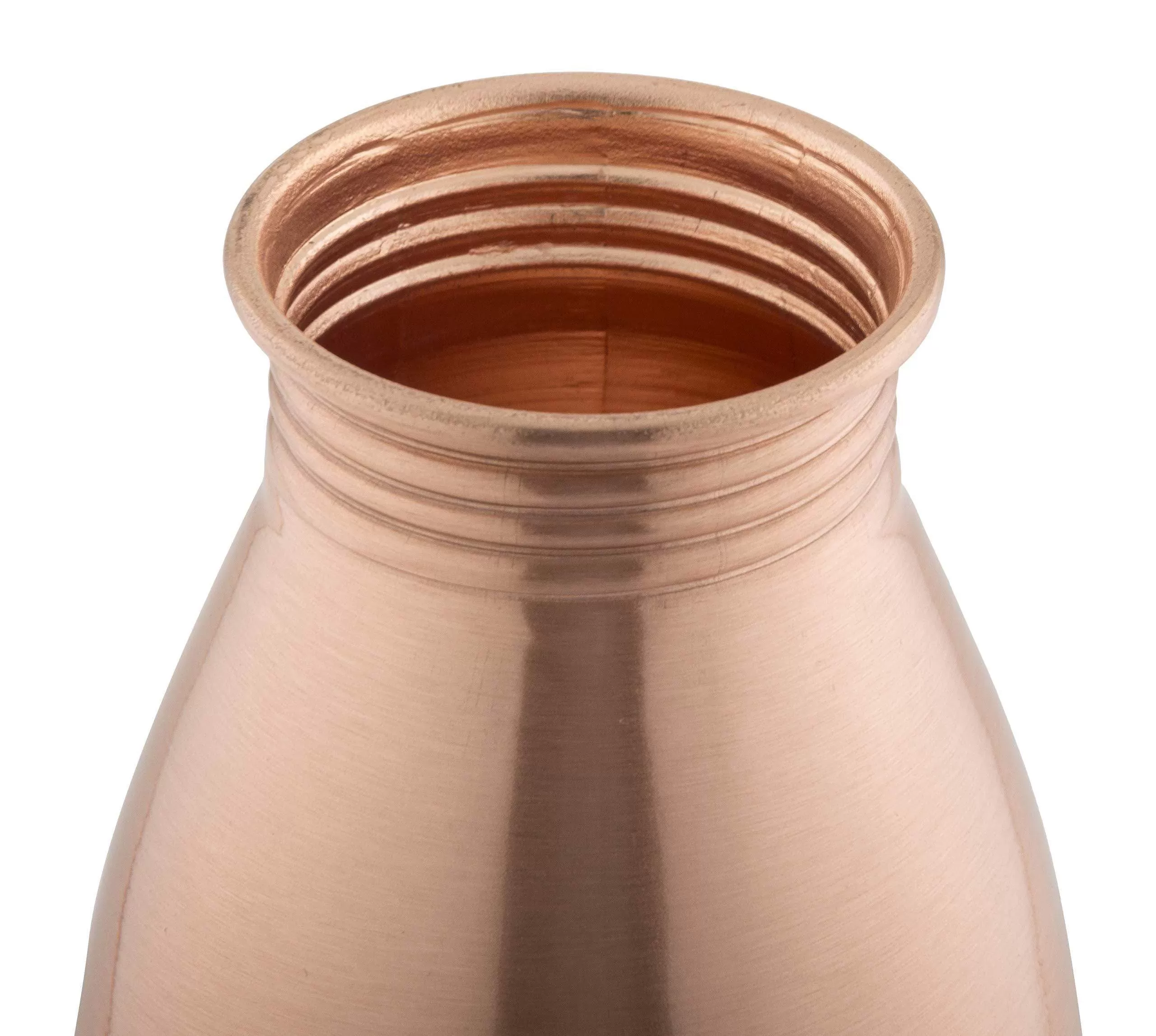 Embassy Premium Copper Water Bottle, Plain, Set of 2, 600 ml and 1000 ml - Leak-Proof, Jointless and Pure Copper