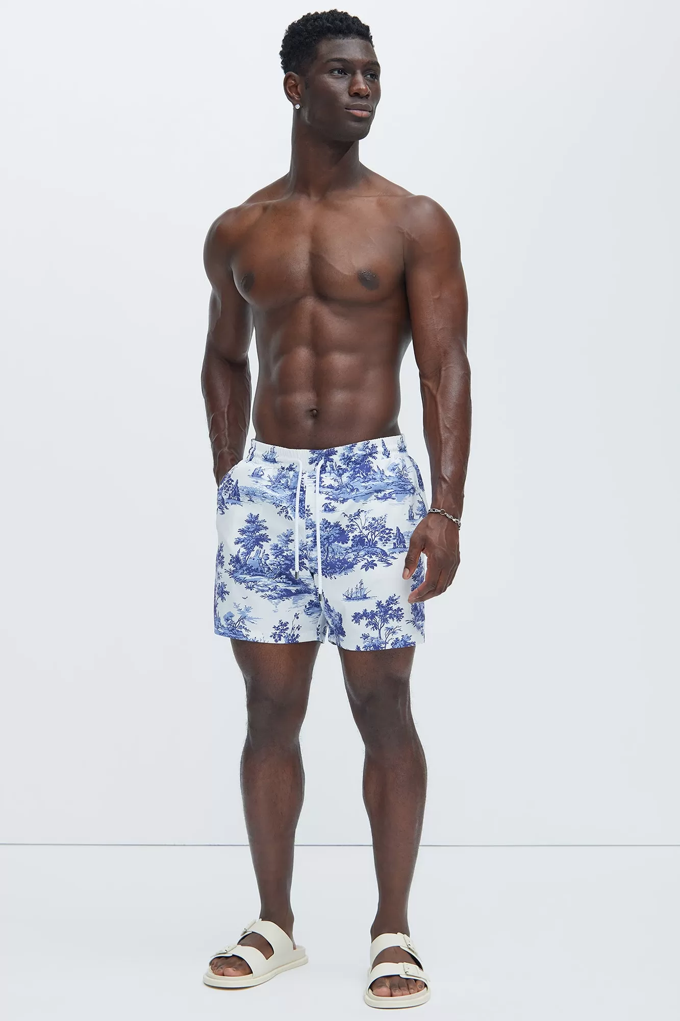 Feneno Painting Swim Trunks - Blue/combo