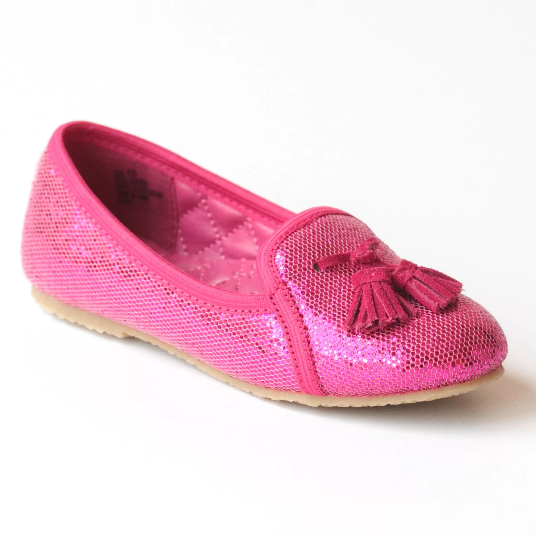 FINAL SALE - L'Amour Girls G420 Tassel Sequin Slippers