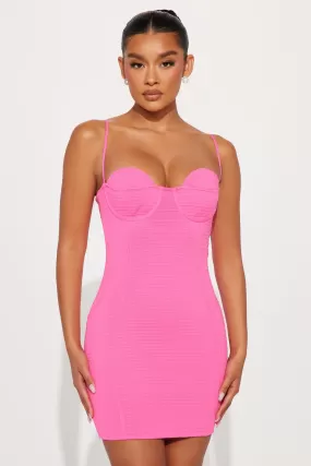 Fiora Bandage Micro Mini Dress - Hot Pink