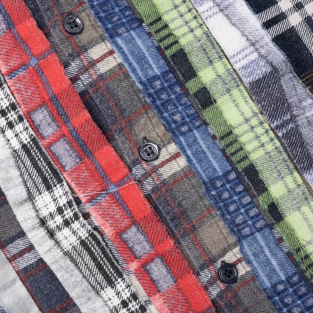 Flannel Shirt Ribbon Reflection Shirt - Assorted