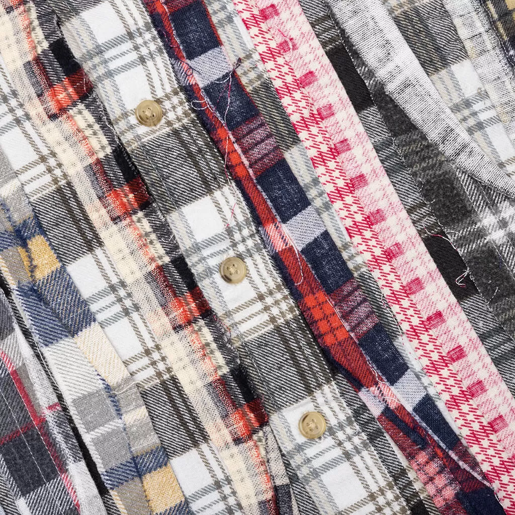 Flannel Shirt Ribbon Shirt - Assorted