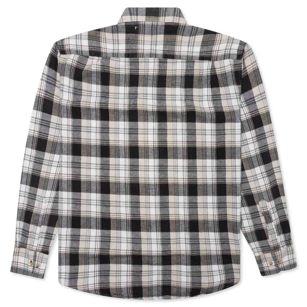 Flannel Shirt Ribbon Shirt - Assorted