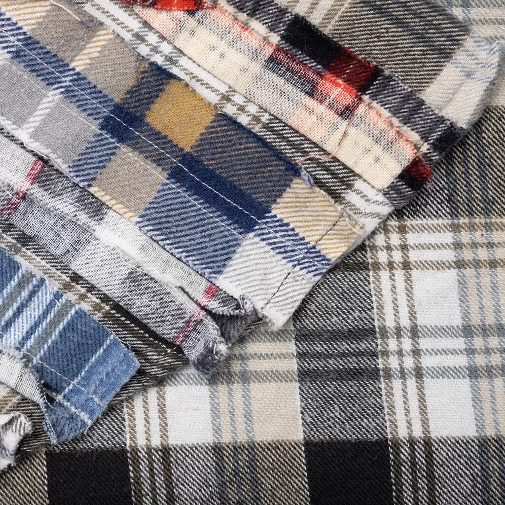 Flannel Shirt Ribbon Shirt - Assorted