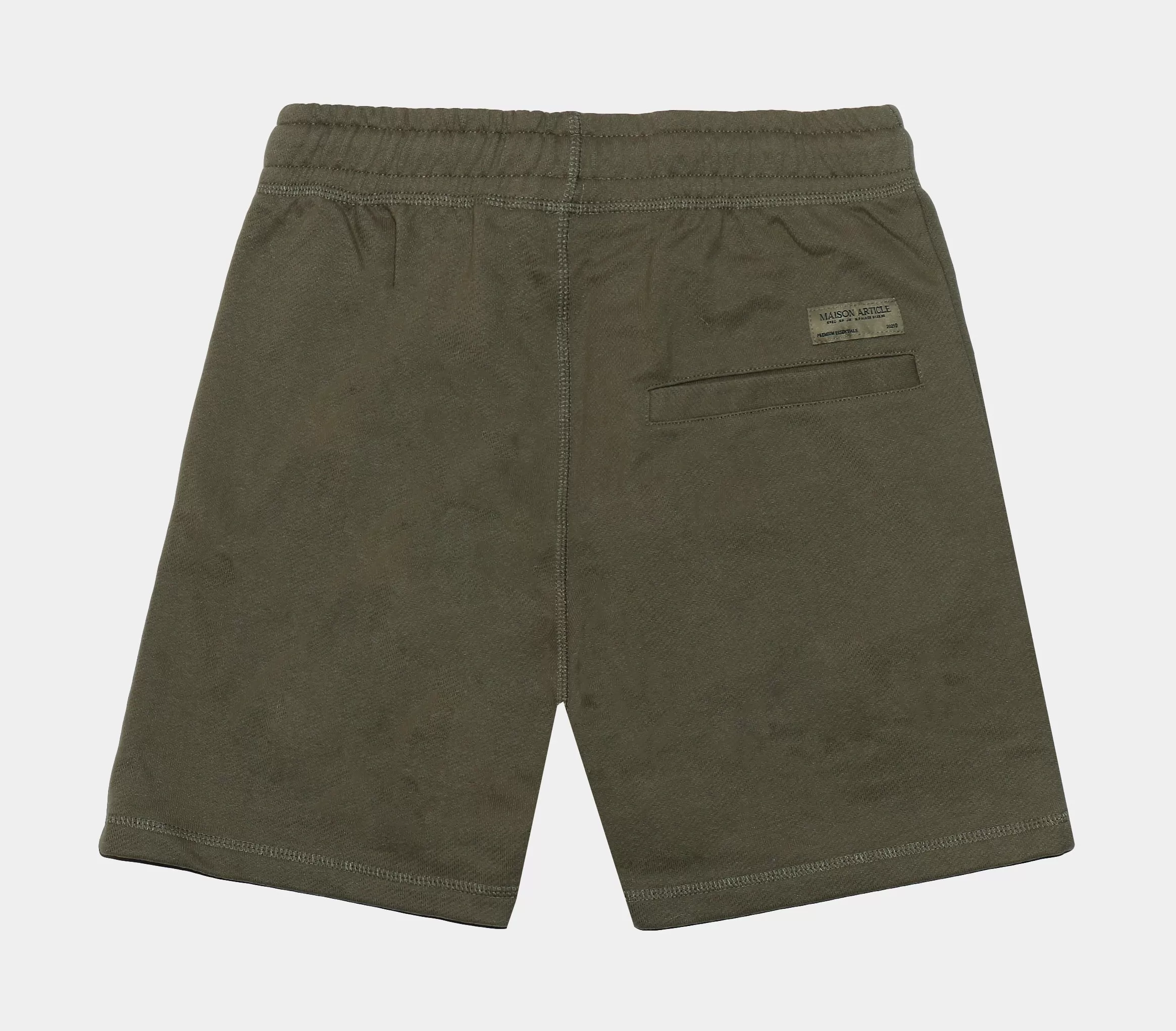 Fleece Mens Shorts (Olive Green)