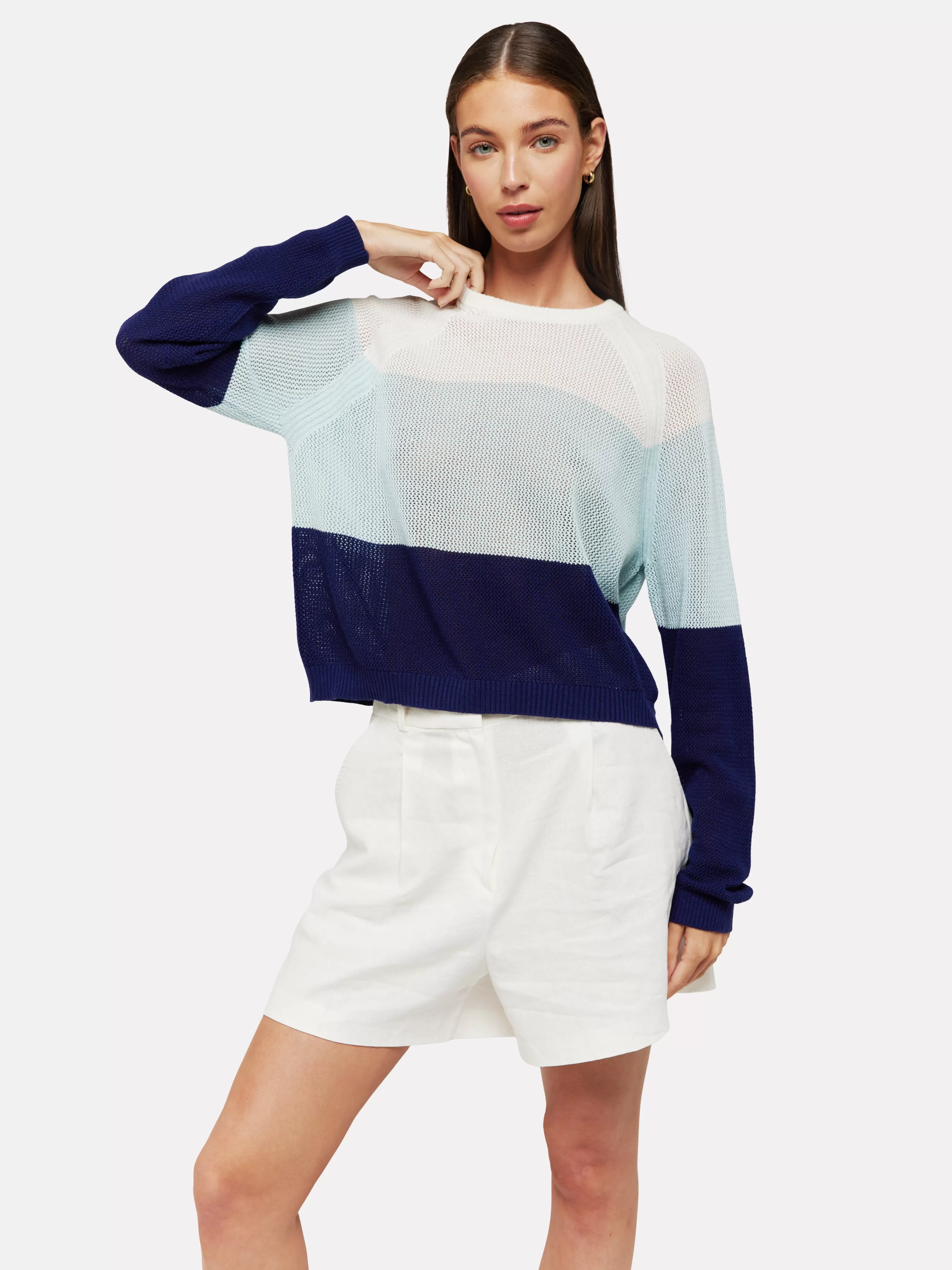 HALLE OPEN STITCH SWEATER - BRODIE