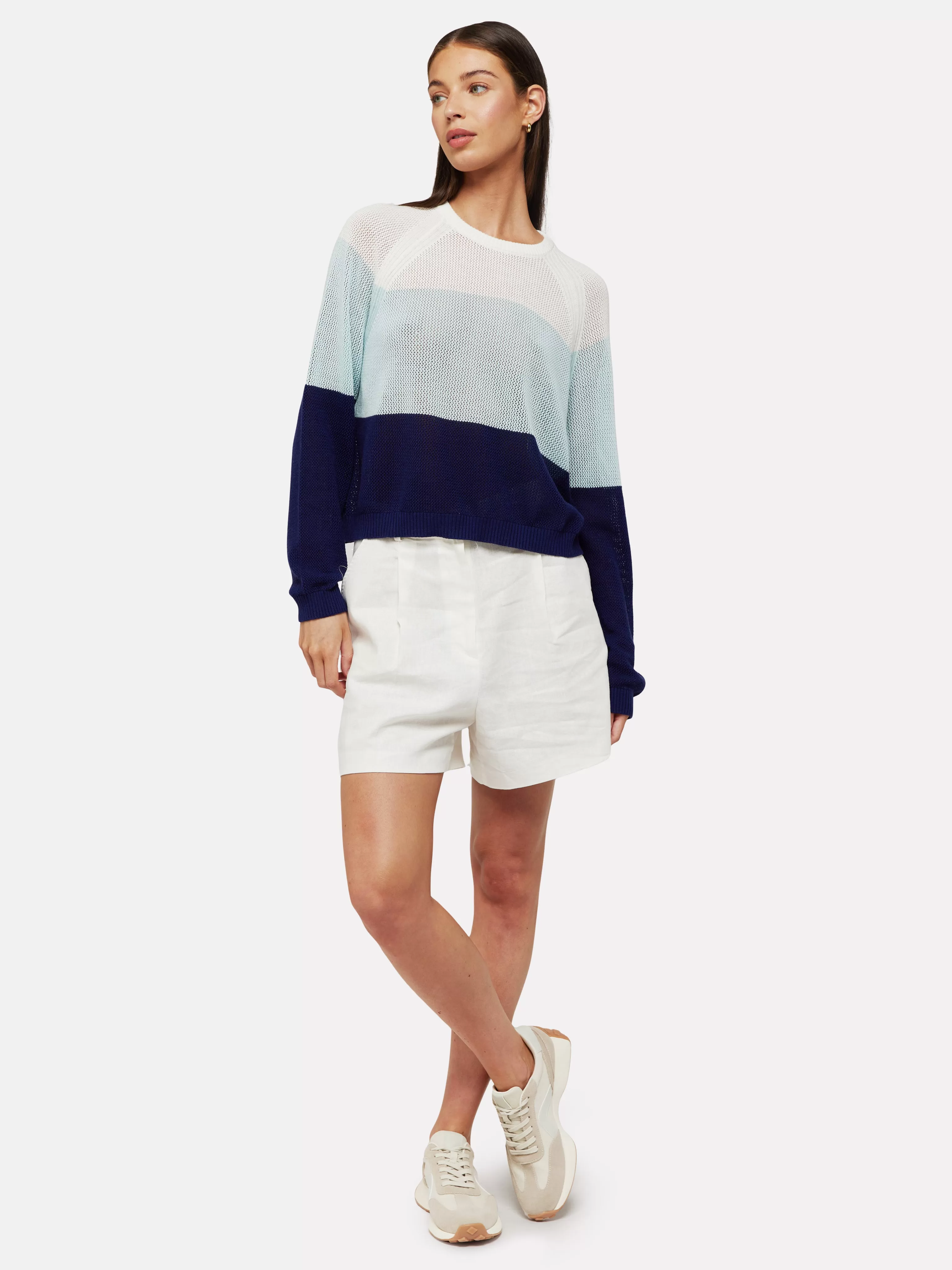 HALLE OPEN STITCH SWEATER - BRODIE