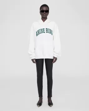 HARVEY SWEATSHIRT / IVORY WITH DARK SAGE