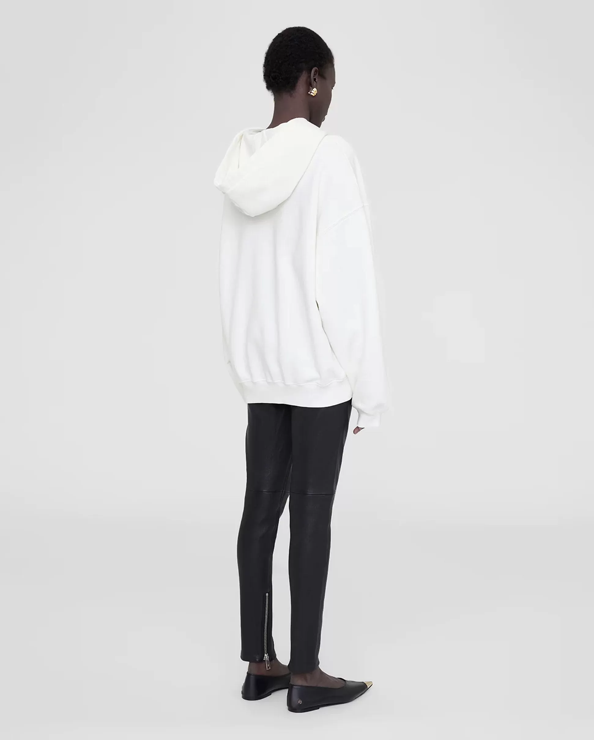 HARVEY SWEATSHIRT / IVORY WITH DARK SAGE