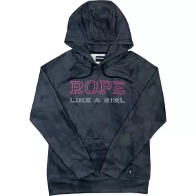 'Hooey' Women's Rope Like A Girl Hoody - Black