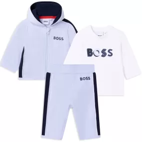 Hugo Boss Baby T-Shirt & Track Suit Set _Pale Blue J98369-771