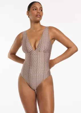 Infinity Plunge One Piece - Kelp