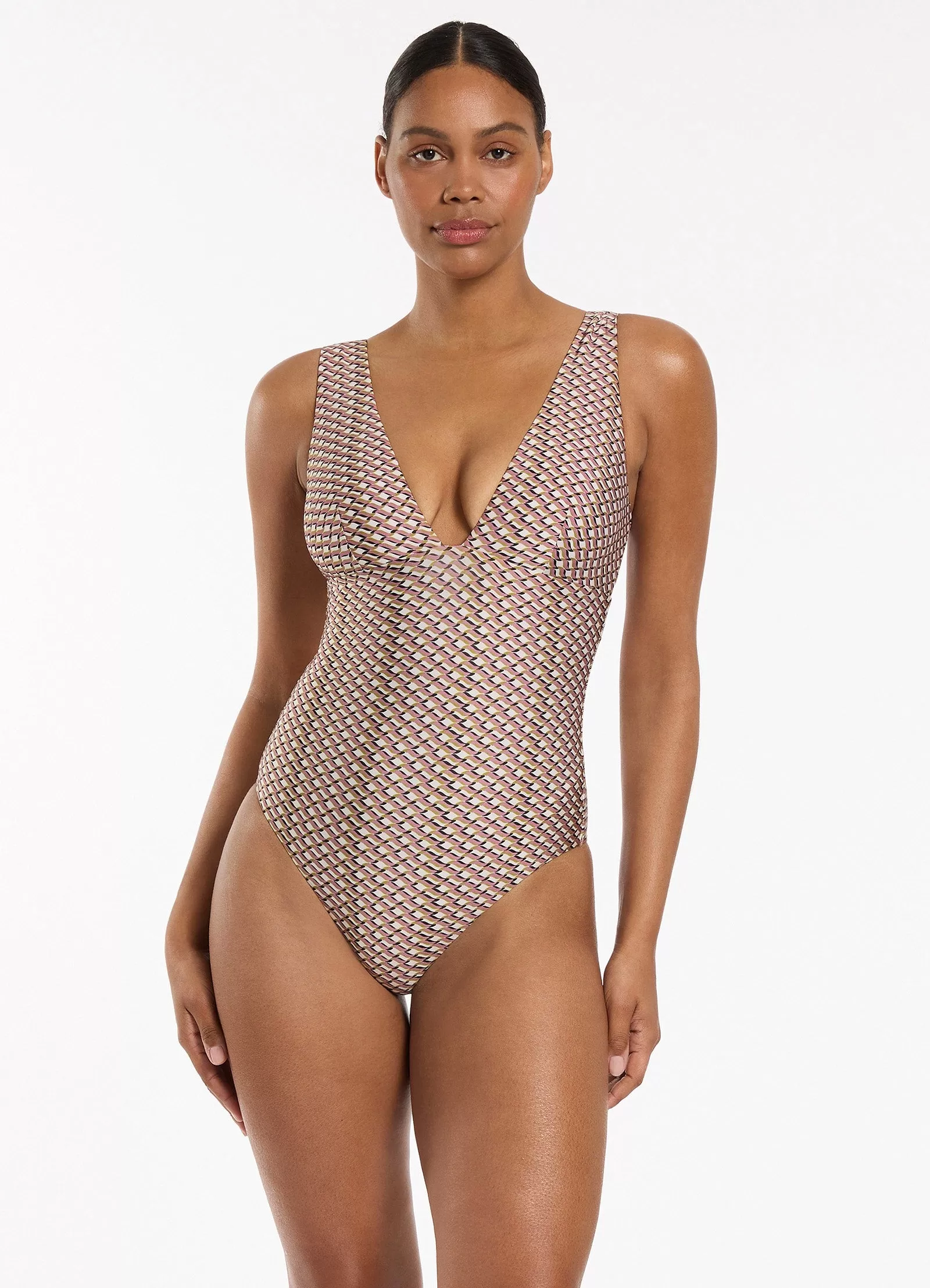 Infinity Plunge One Piece - Kelp