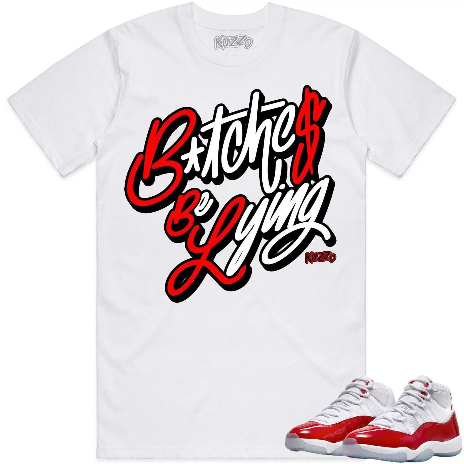 Jordan 11 Cherry 11s Shirt to Match - RED BBL