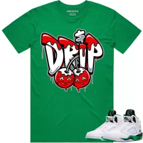 Jordan 5 Lucky Green 5s Shirt to Match - RED MONEY DRIP