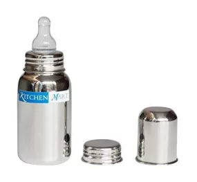 Kitchen Mart Stainless Steel Baby Feeding Bottle 225ml