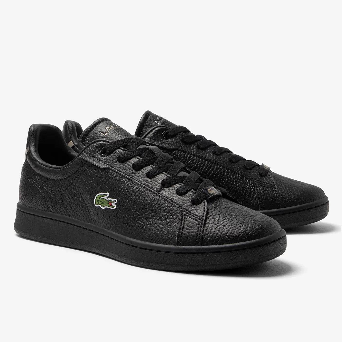 LACOSTE Men's Carnaby Pro Leather Sneakers - Black/Black