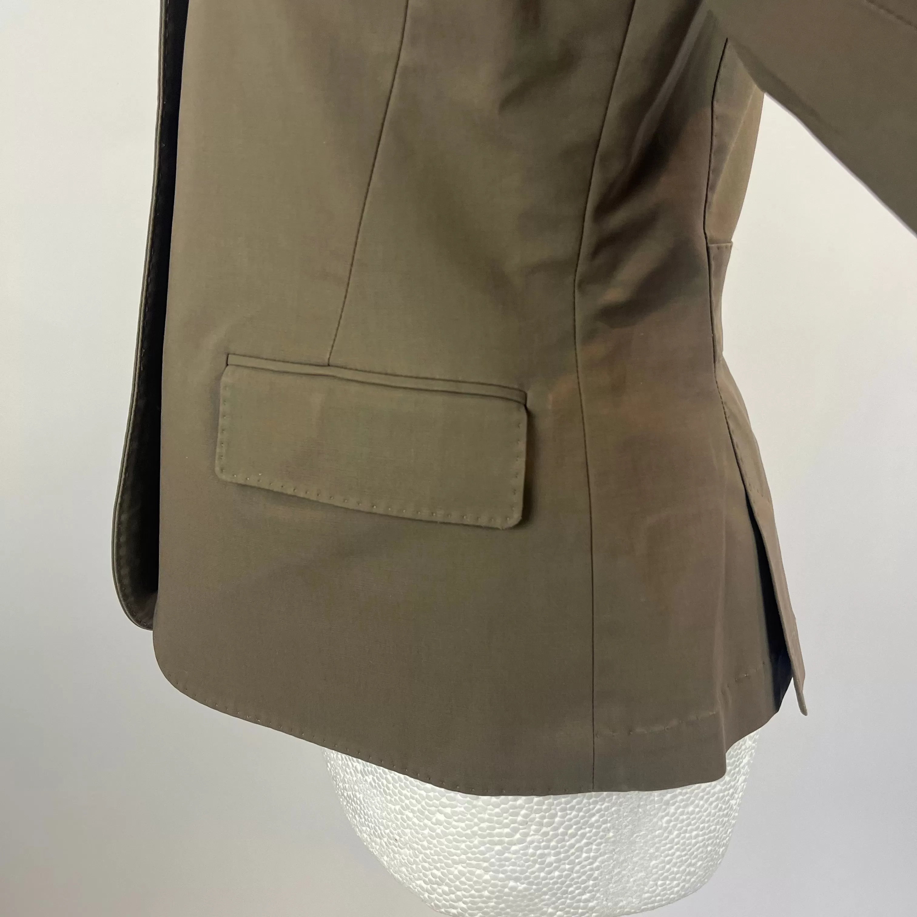 Loro Piana Olive Stretch Cotton Jacket M