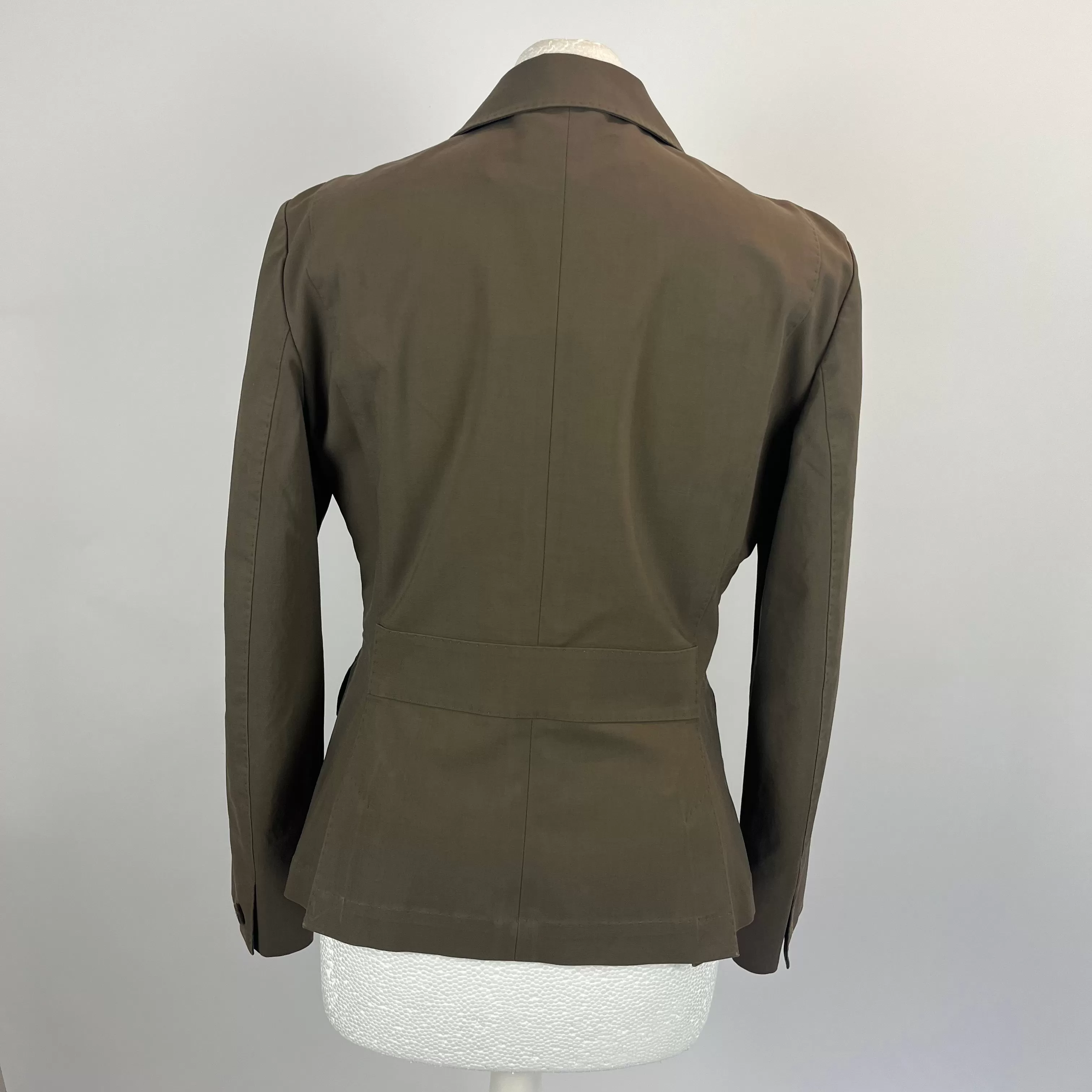 Loro Piana Olive Stretch Cotton Jacket M