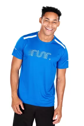 Men's EcoTek Runr Technical T-Shirt - Electric Blue