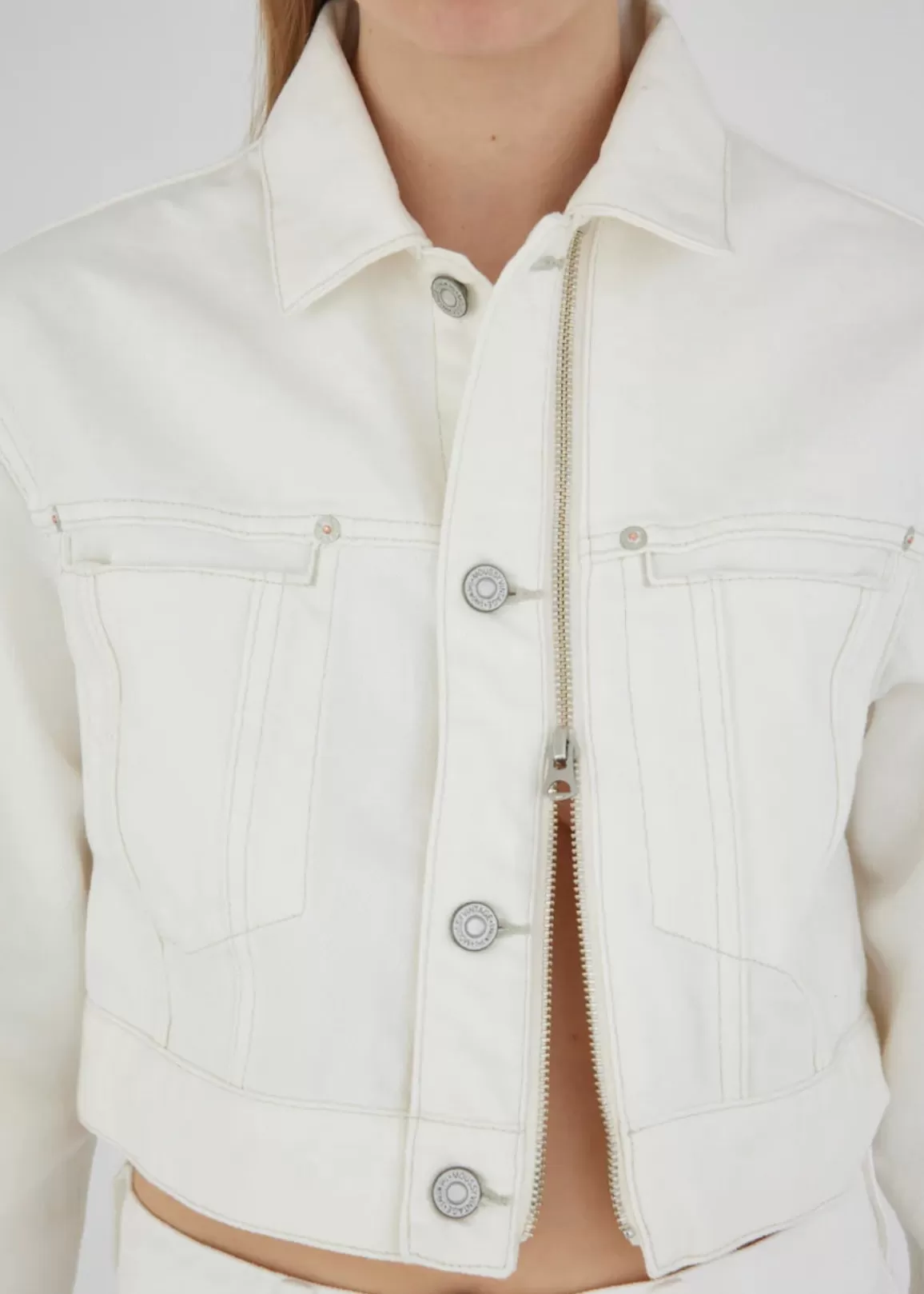 Moussy Pleasant Zip Cropped Jacket