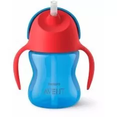 Philips Avent Sipper with Straw 200ml, 9months  (Blue)