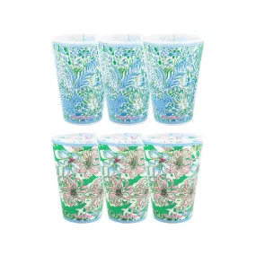 Pool Cups by Lilly Pulitzer - Dandy Lions/Blossom Views