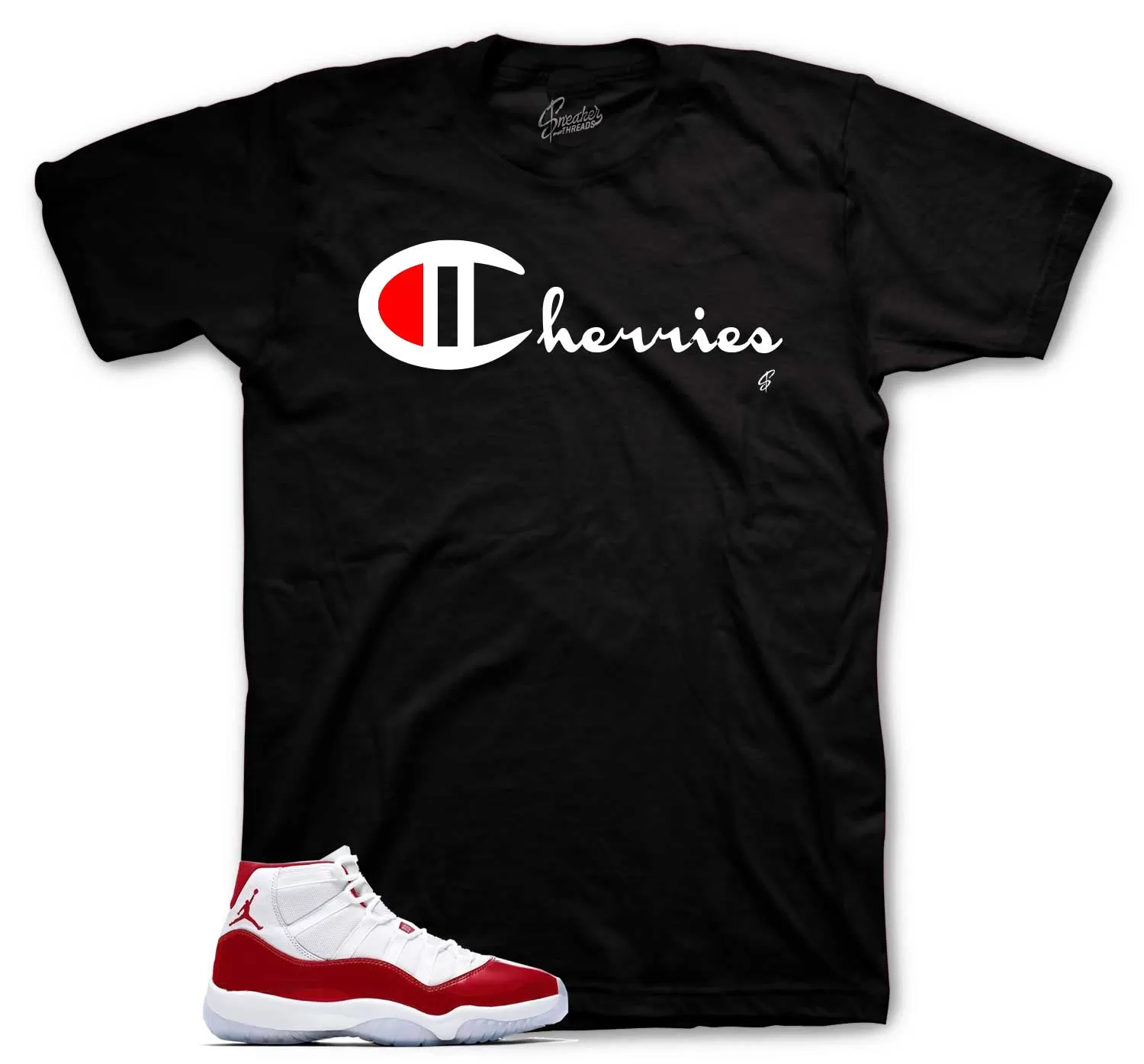 Retro 11 Varsity Red Shirt - Cherries - Red