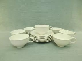 Set of 8 Eva Zeisel Cups and Saucers - Very Good Condition