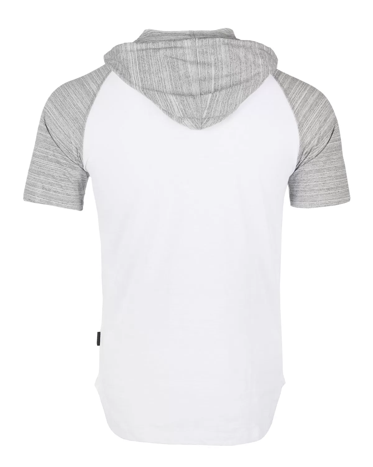 Short Sleeve Raglan Henley Hoodie