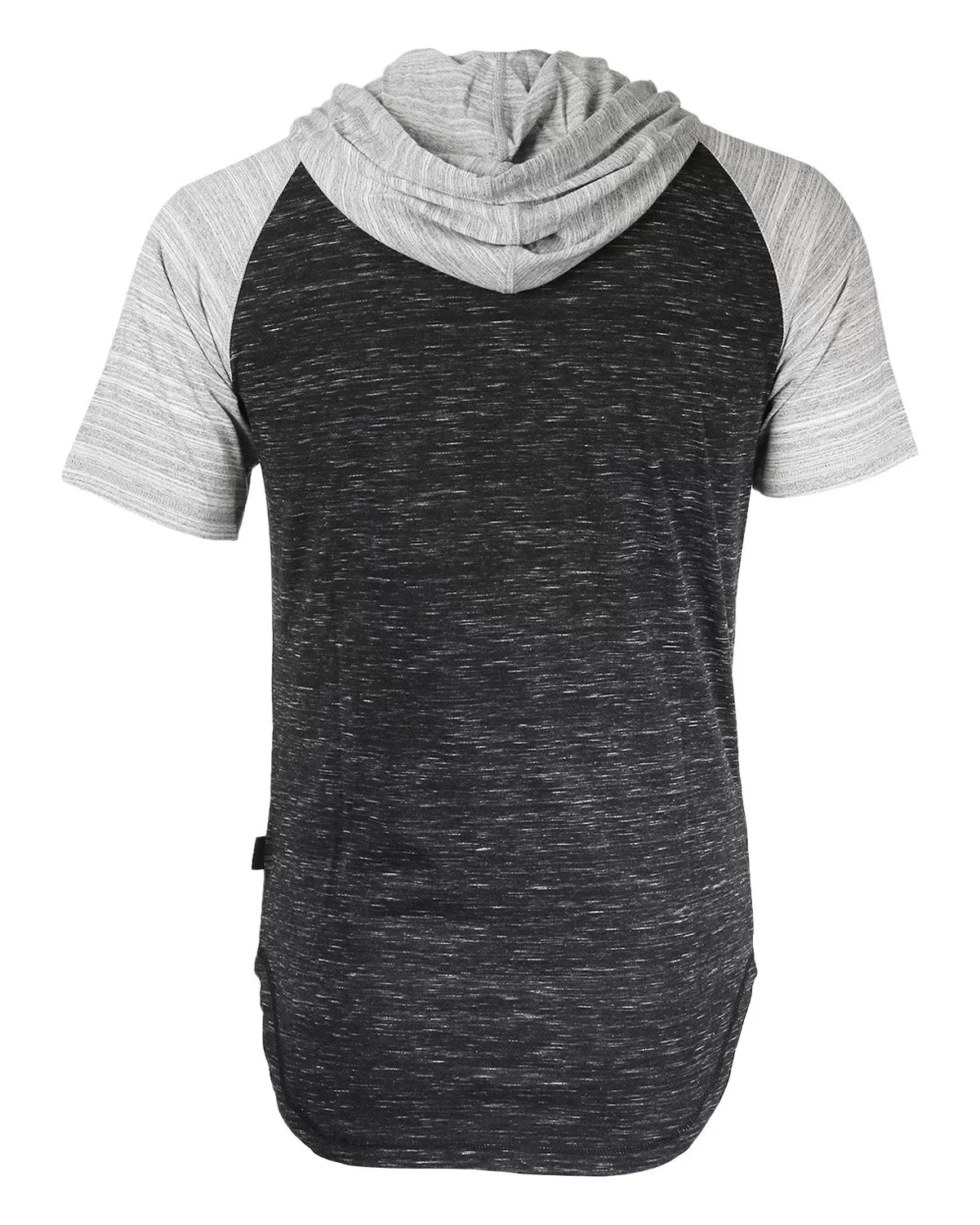 Short Sleeve Raglan Henley Hoodie