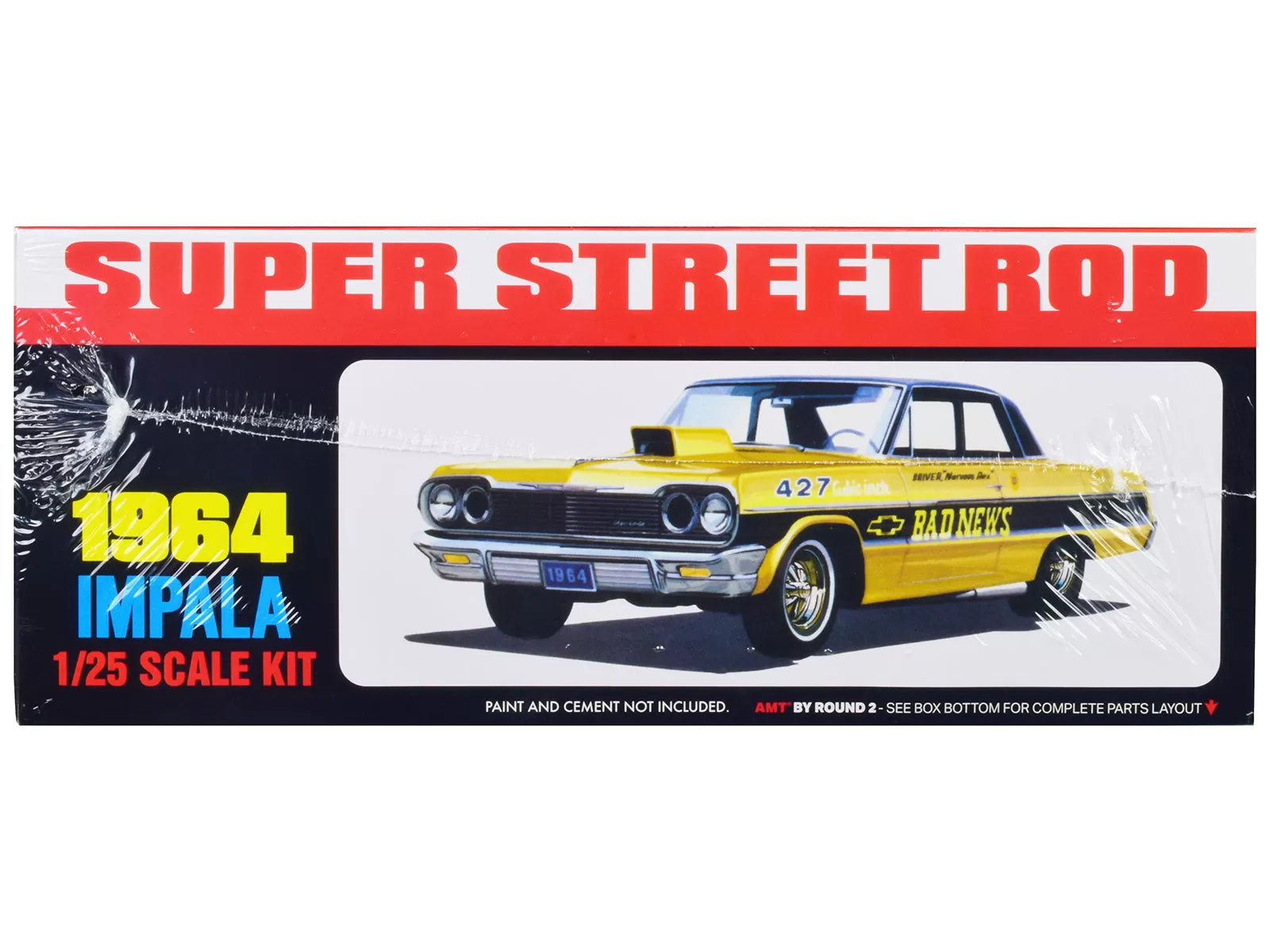 Skill 2 Model Kit 1964 Chevrolet Impala Super Street Rod 3-in-1 Kit 1/25 Scale Model by AMT