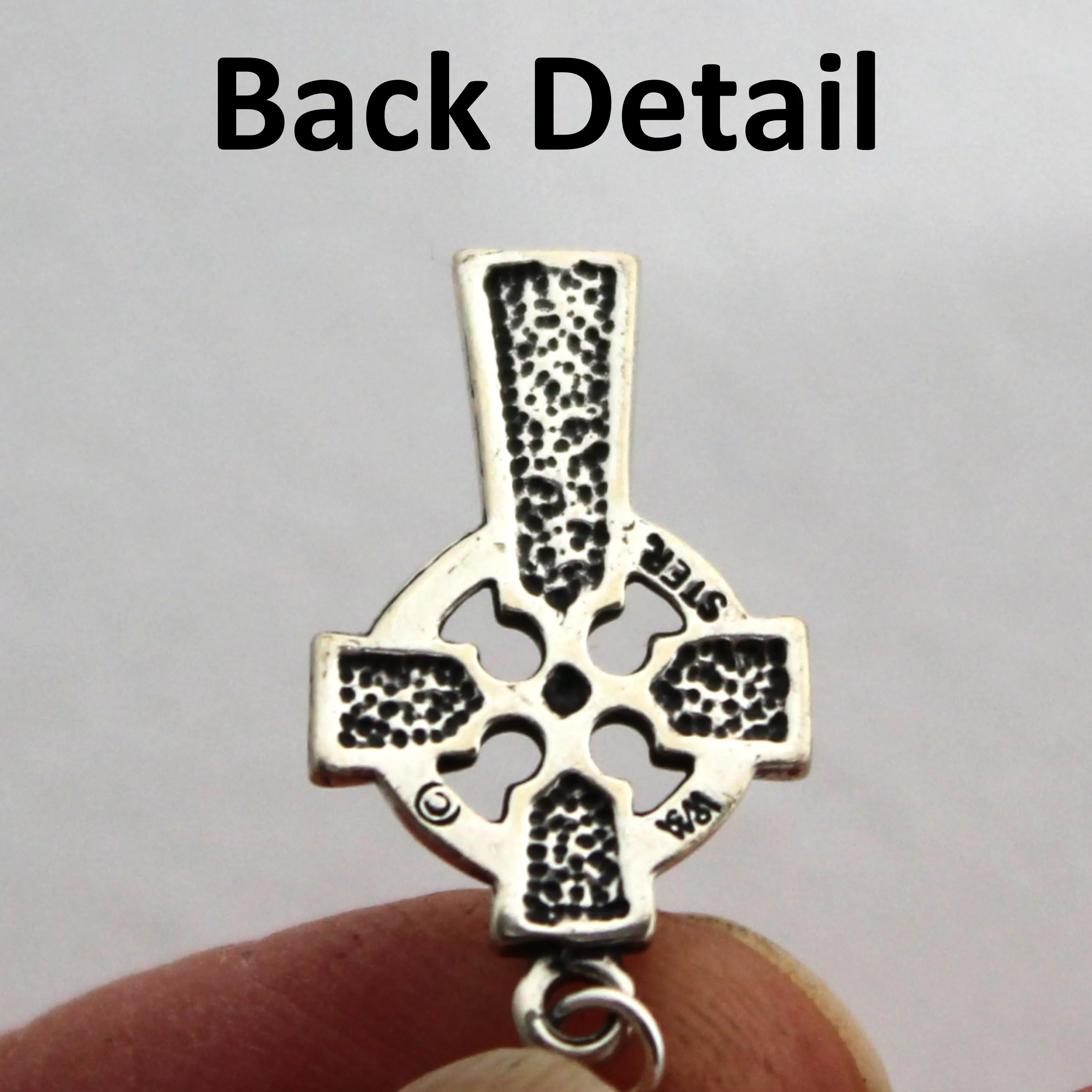 Sterling Silver Celtic Cross Knotwork Earrings Solid Sterling Silver Celtic Cross Earrings